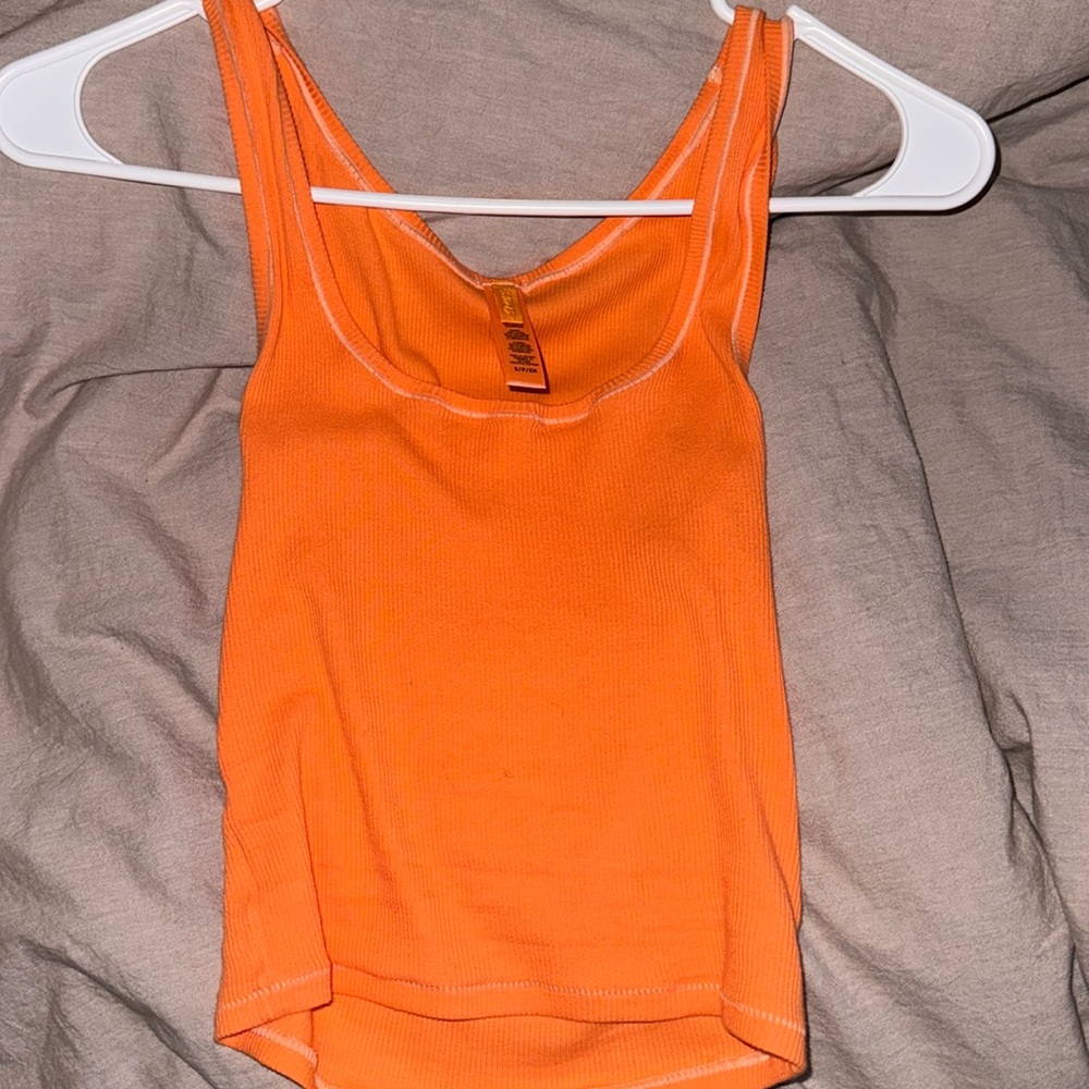 SKIMS LIMITED EDITION COTTON TANK APRICOT